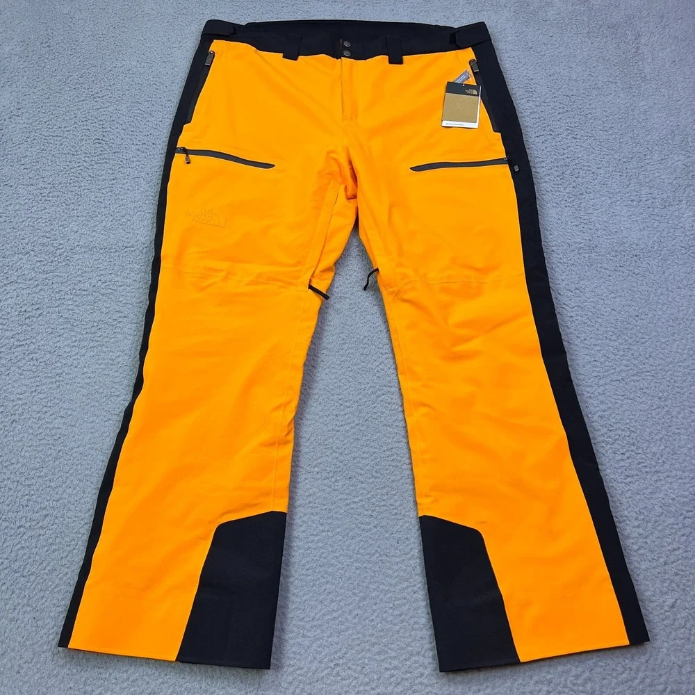 NWT The North Face‎ Inclination Pants Ski Snowboard Orange/Black Mens XXL 44x33